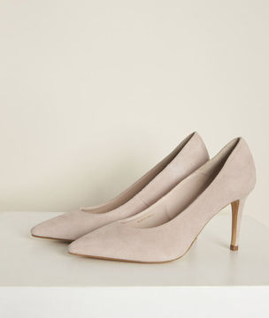 Picture of KELLY NUDE SUEDE HIGH HEELS